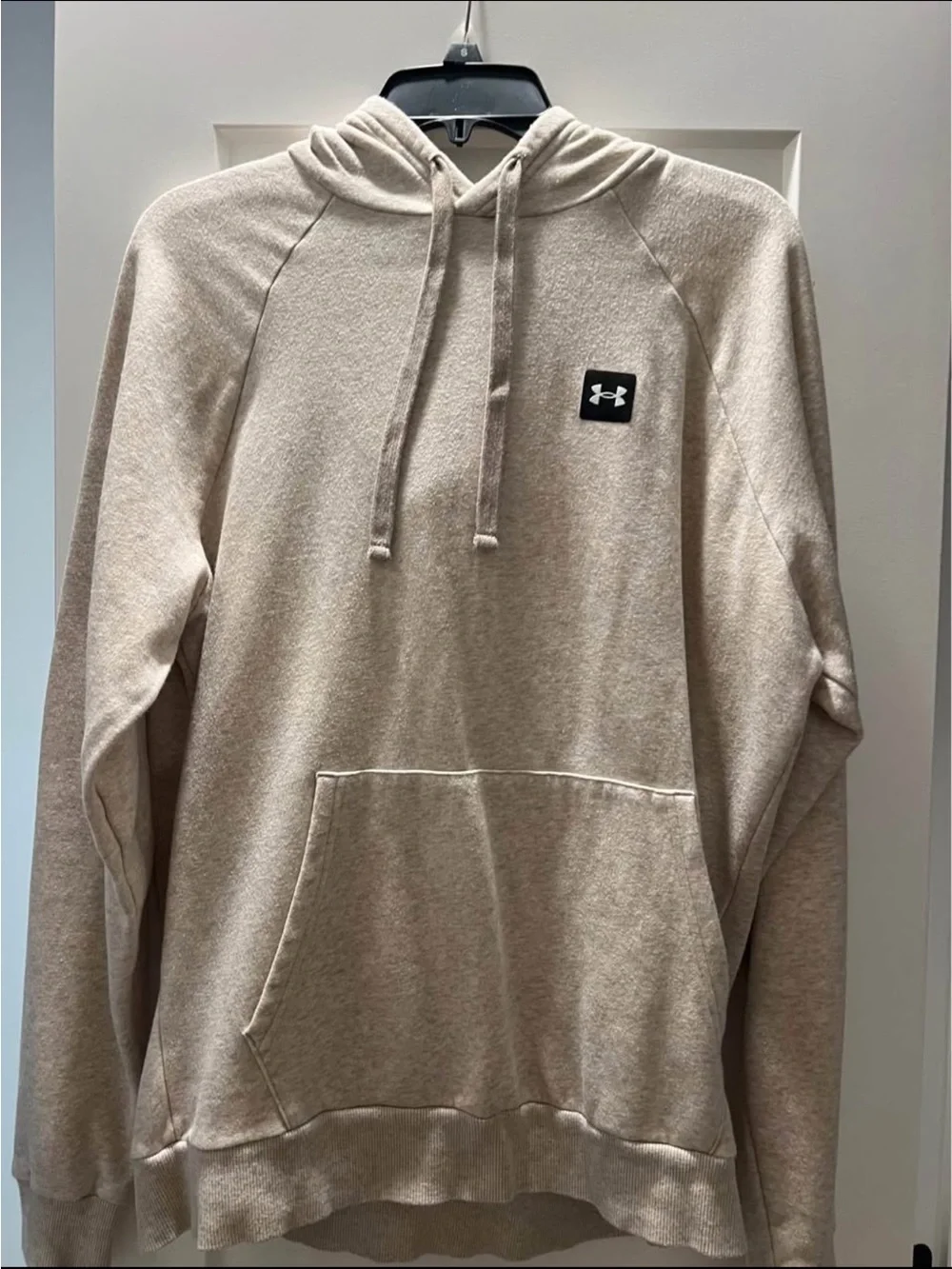 Under Armour Men's Light Beige Crewneck Pullover Hoodie